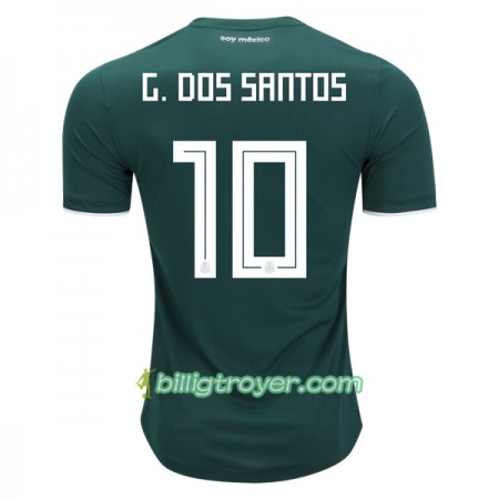 Billige Fotballdrakter Mexico G.Dos Santos 10 VM 2018 Hjemmedraktsett